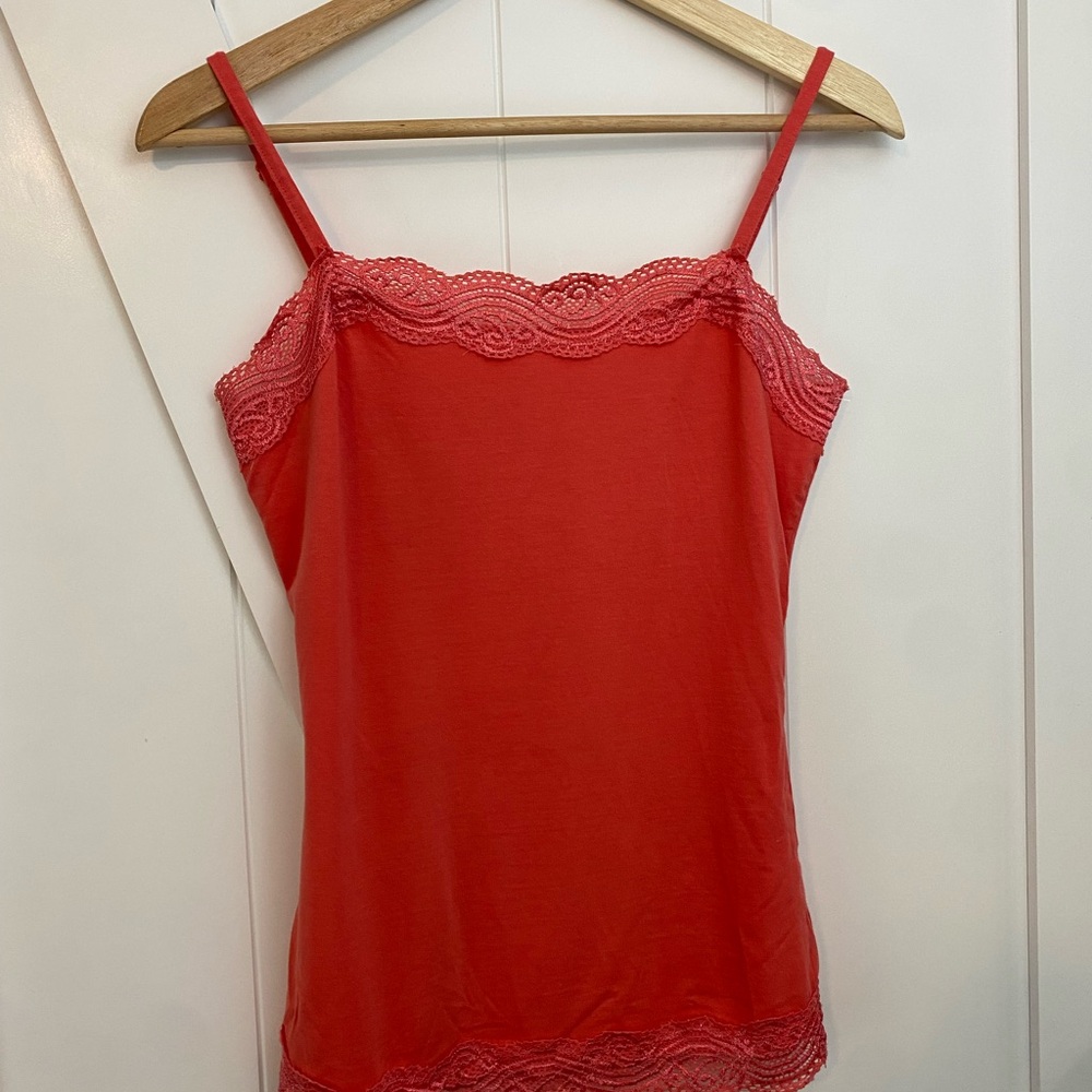 Ann Taylor Red Fitted Sleeveless Camisole Size: XS Y2K 90's Preppy